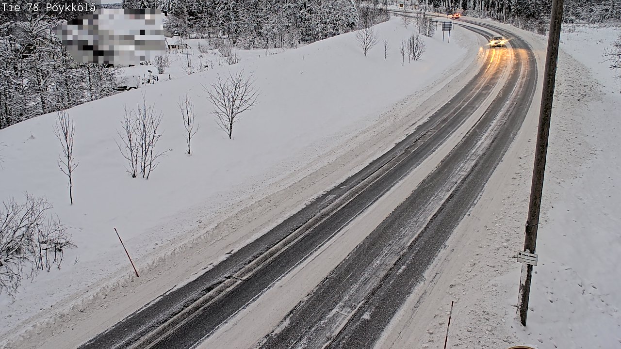 Weather Camera Image Road 78 Rovaniemi, Pöykkölä, Rovaniemi, Lappi