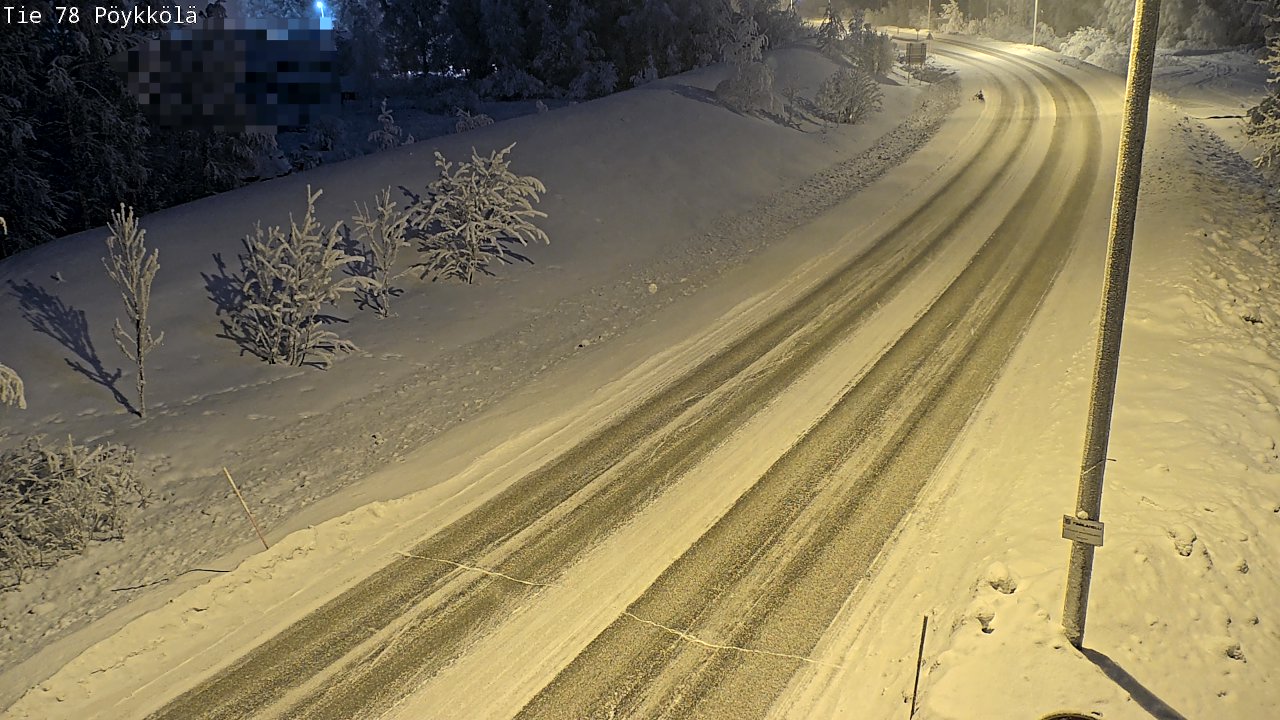 Kelikamerat Kuva Tie 78 Rovaniemi, Pöykkölä, Rovaniemi, Lappi