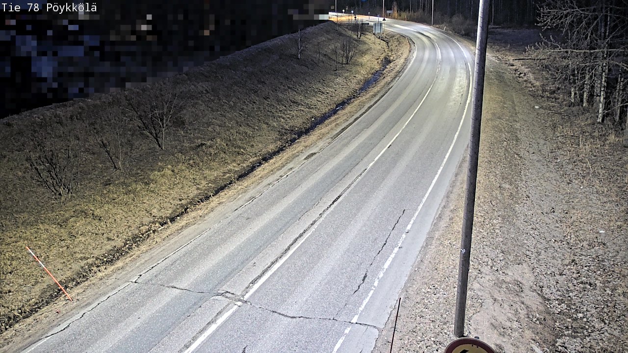 Weather Camera Image Väg 78 Rovaniemi, Pöykkölä, Rovaniemi, Lappi