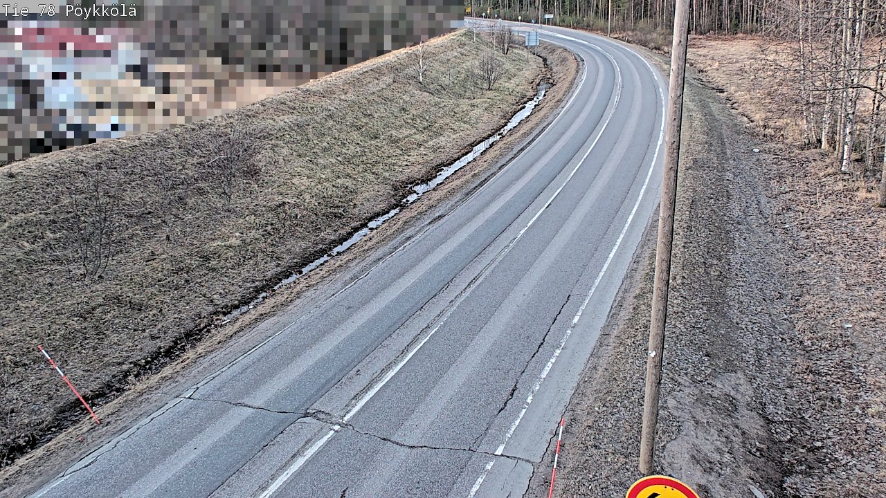 Weather Camera Image Road 78 Rovaniemi, Pöykkölä, Rovaniemi, Lappi