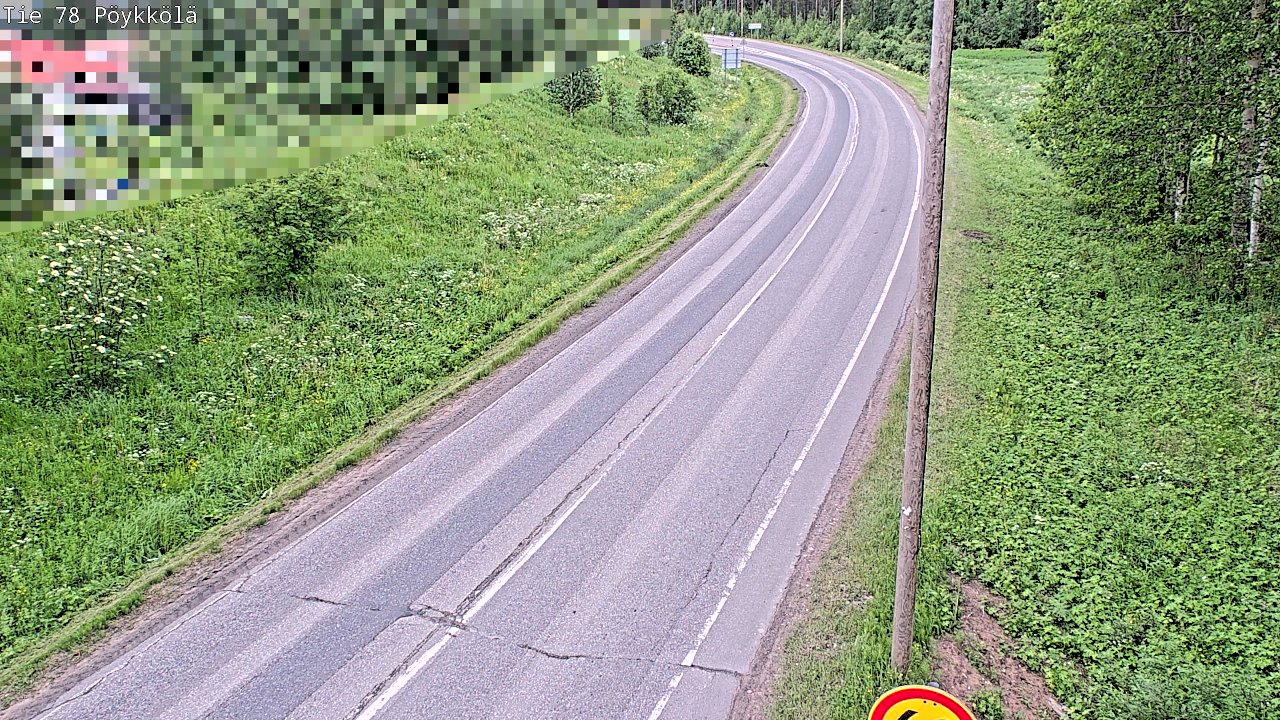 Weather Camera Image Road 78 Rovaniemi, Pöykkölä, Rovaniemi, Lappi