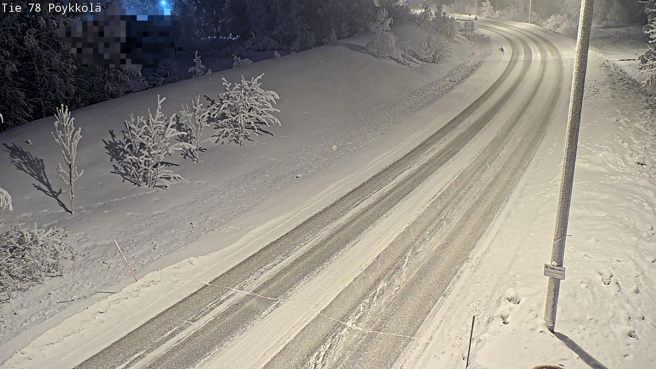 Kelikamerat Kuva Tie 78 Rovaniemi, Pöykkölä, Rovaniemi, Lappi