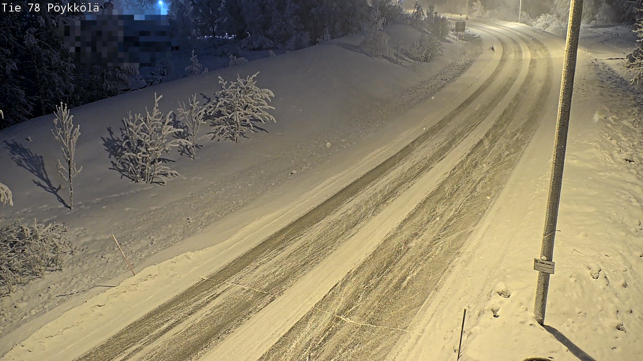 Kelikamerat Kuva Tie 78 Rovaniemi, Pöykkölä, Rovaniemi, Lappi