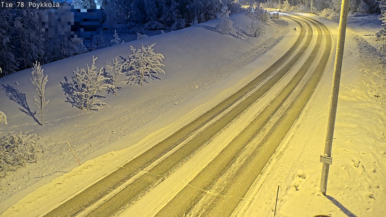 Kelikamerat Kuva Tie 78 Rovaniemi, Pöykkölä, Rovaniemi, Lappi