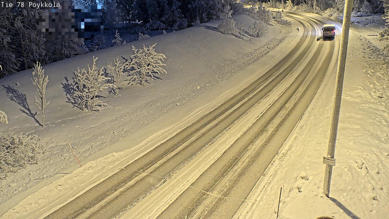 Kelikamerat Kuva Tie 78 Rovaniemi, Pöykkölä, Rovaniemi, Lappi