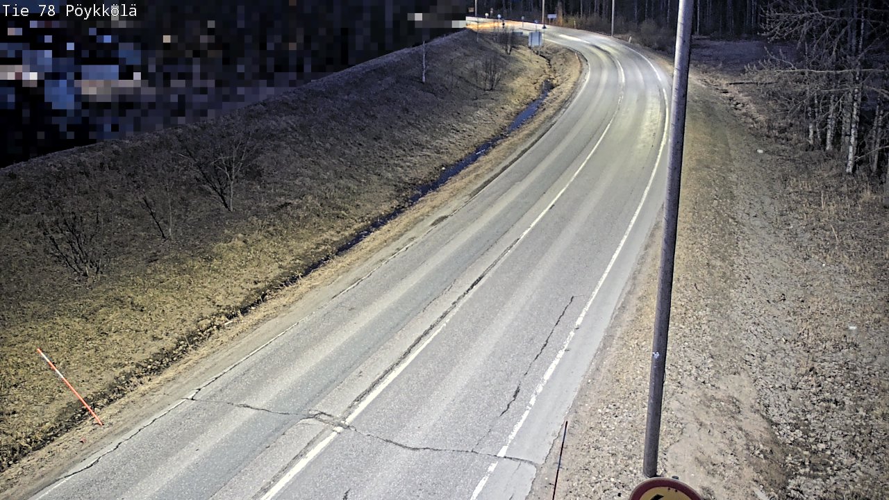 Weather Camera Image Väg 78 Rovaniemi, Pöykkölä, Rovaniemi, Lappi