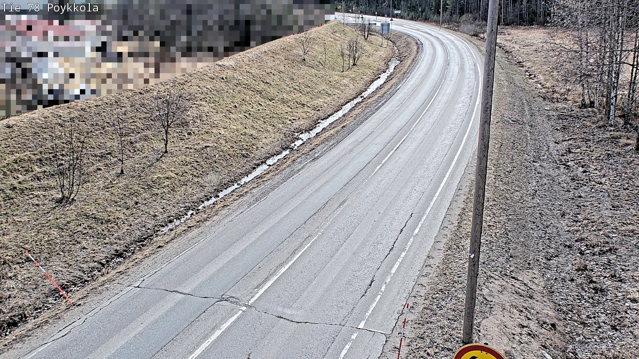 Weather Camera Image Väg 78 Rovaniemi, Pöykkölä, Rovaniemi, Lappi