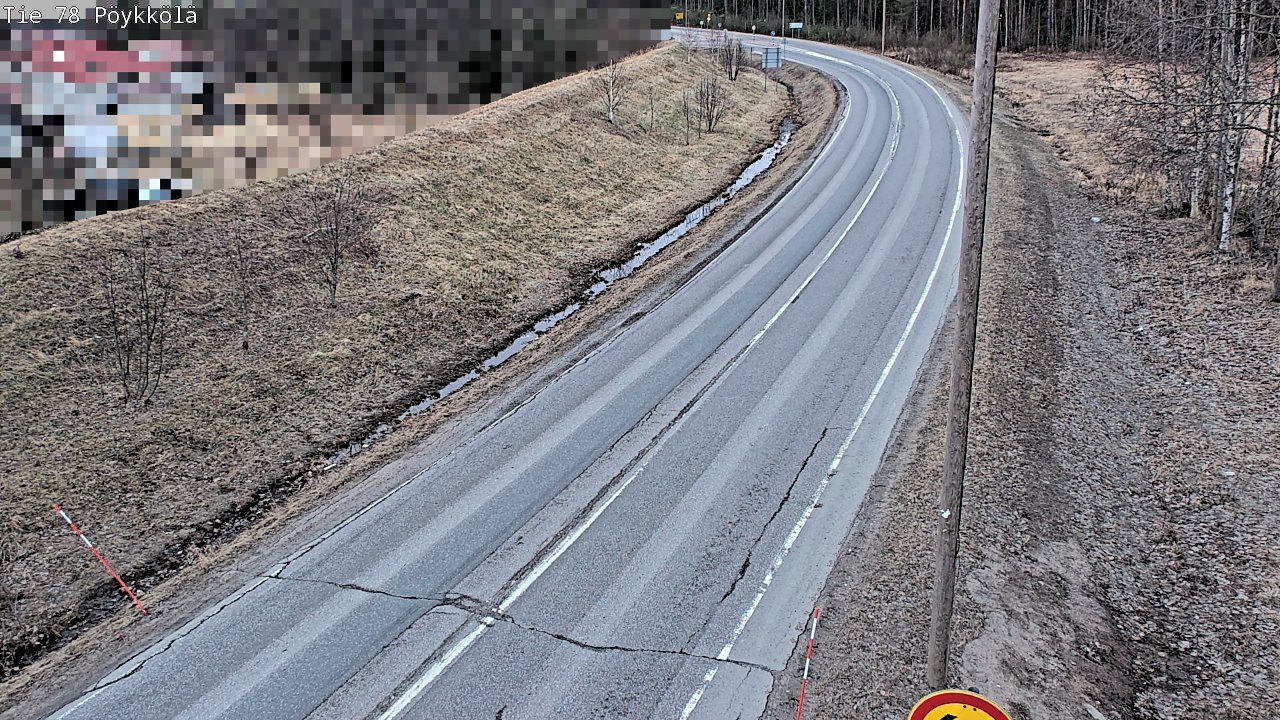 Weather Camera Image Väg 78 Rovaniemi, Pöykkölä, Rovaniemi, Lappi