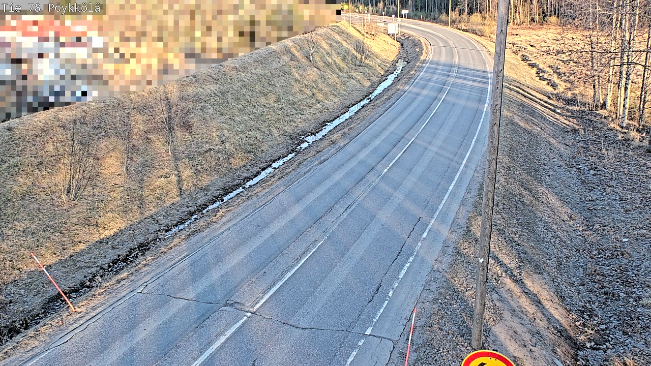 Weather Camera Image Väg 78 Rovaniemi, Pöykkölä, Rovaniemi, Lappi