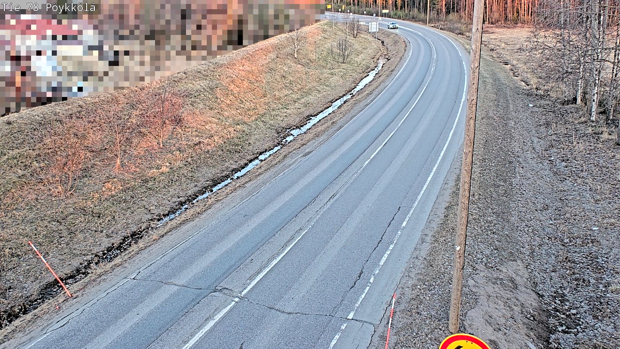 Weather Camera Image Väg 78 Rovaniemi, Pöykkölä, Rovaniemi, Lappi