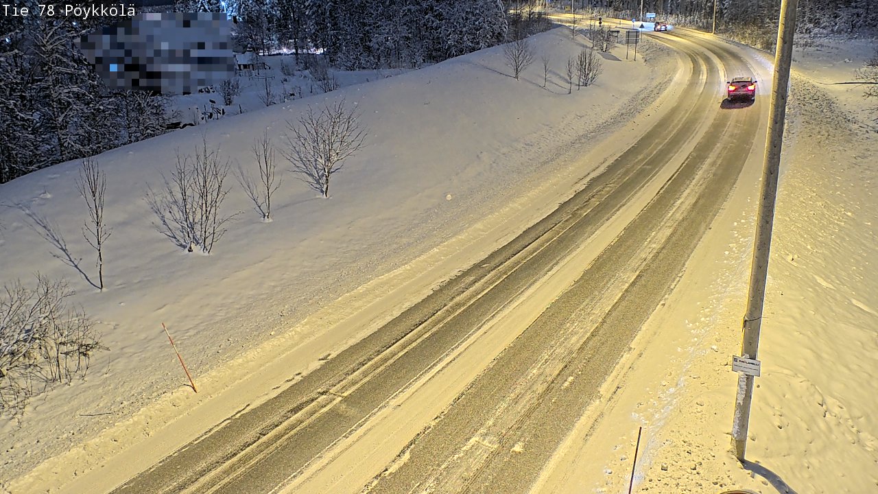 Weather Camera Image Road 78 Rovaniemi, Pöykkölä, Rovaniemi, Lappi