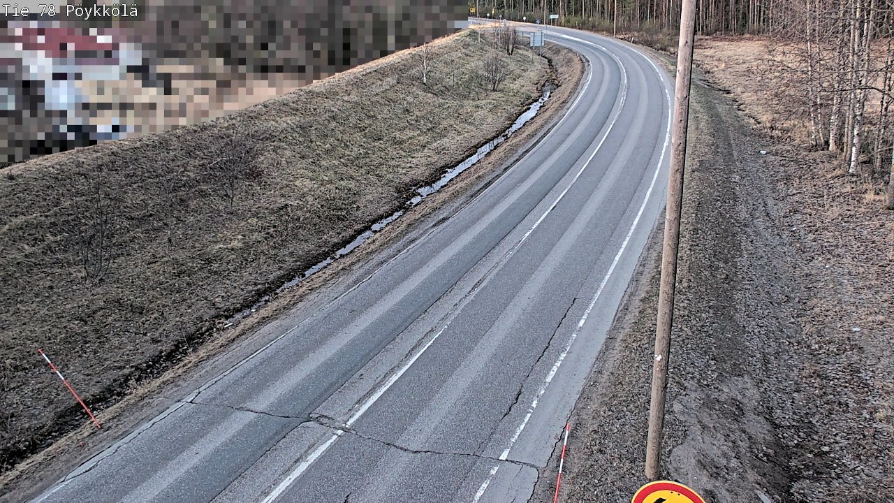 Weather Camera Image Road 78 Rovaniemi, Pöykkölä, Rovaniemi, Lappi