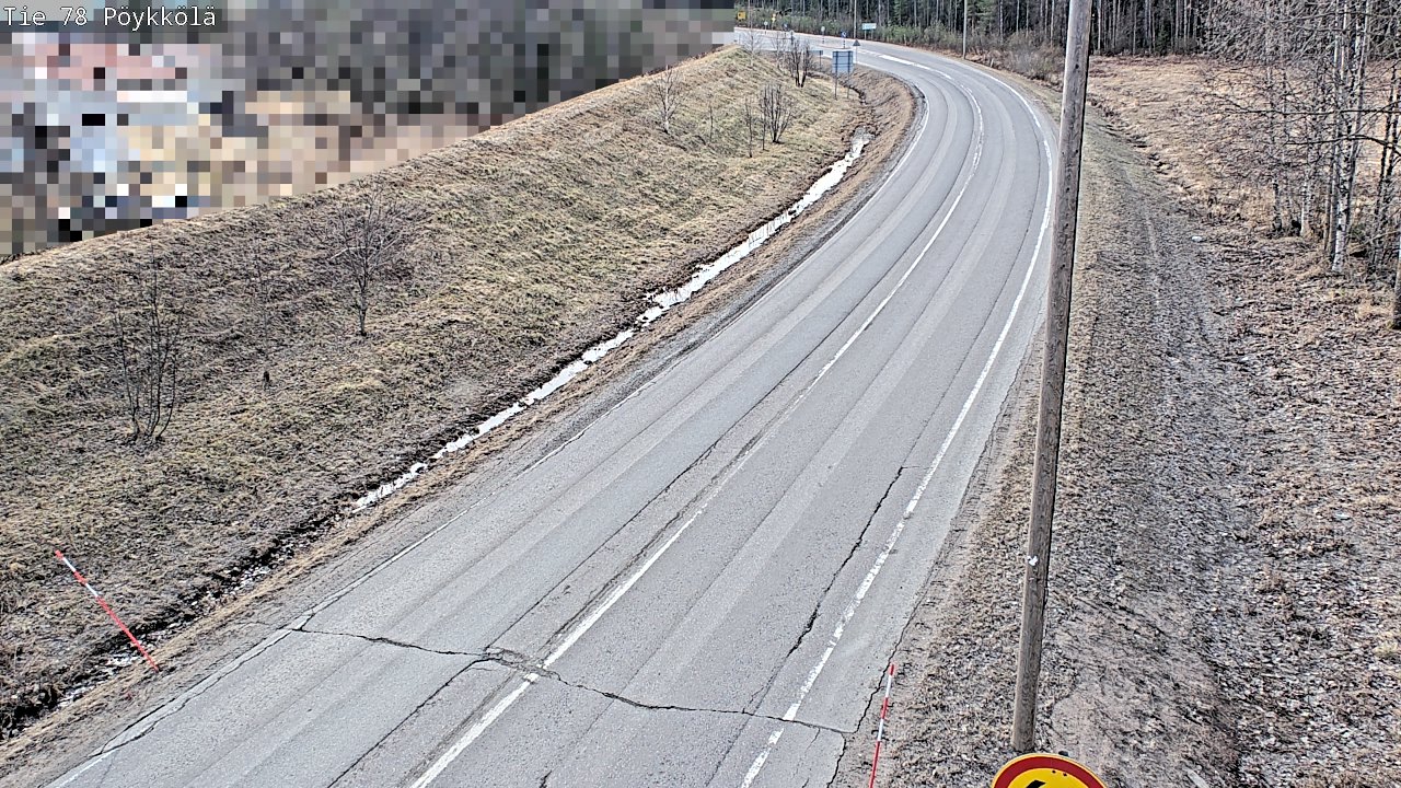 Weather Camera Image Väg 78 Rovaniemi, Pöykkölä, Rovaniemi, Lappi