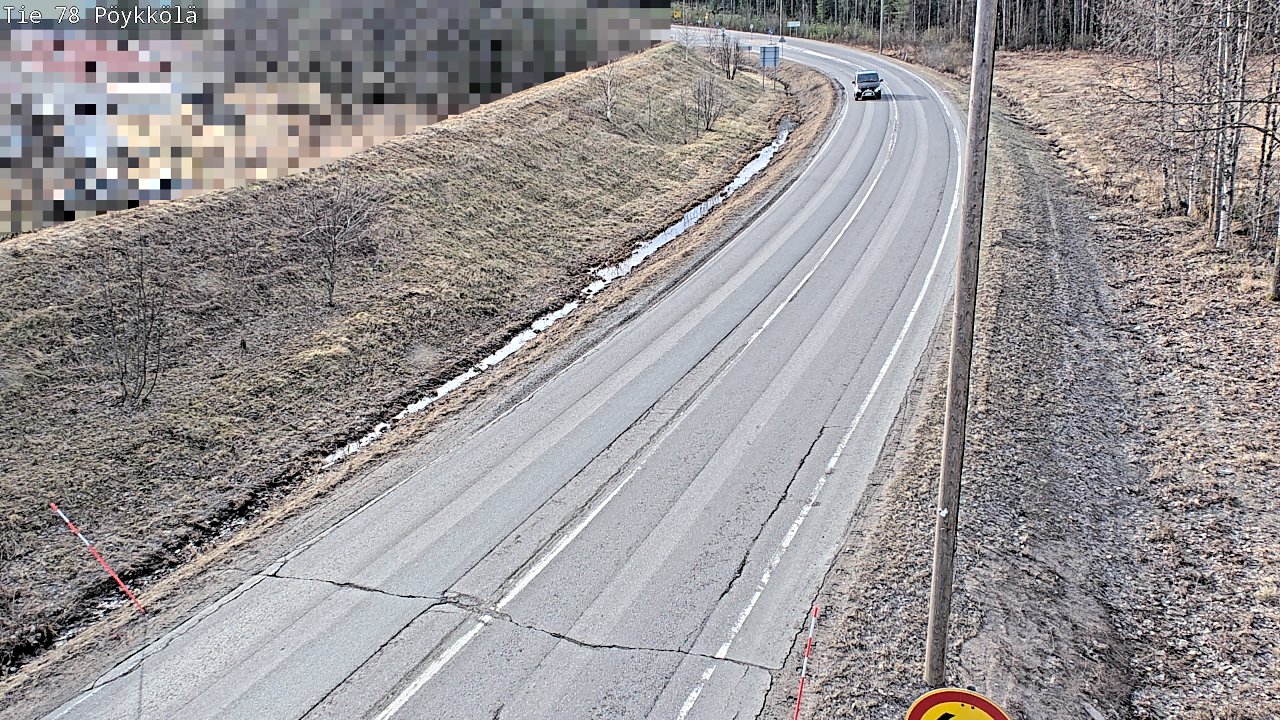 Weather Camera Image Väg 78 Rovaniemi, Pöykkölä, Rovaniemi, Lappi