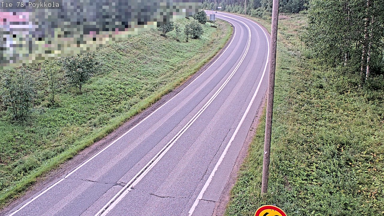 Weather Camera Image Road 78 Rovaniemi, Pöykkölä, Rovaniemi, Lappi