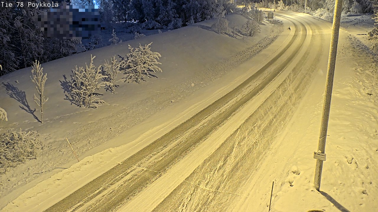 Kelikamerat Kuva Tie 78 Rovaniemi, Pöykkölä, Rovaniemi, Lappi