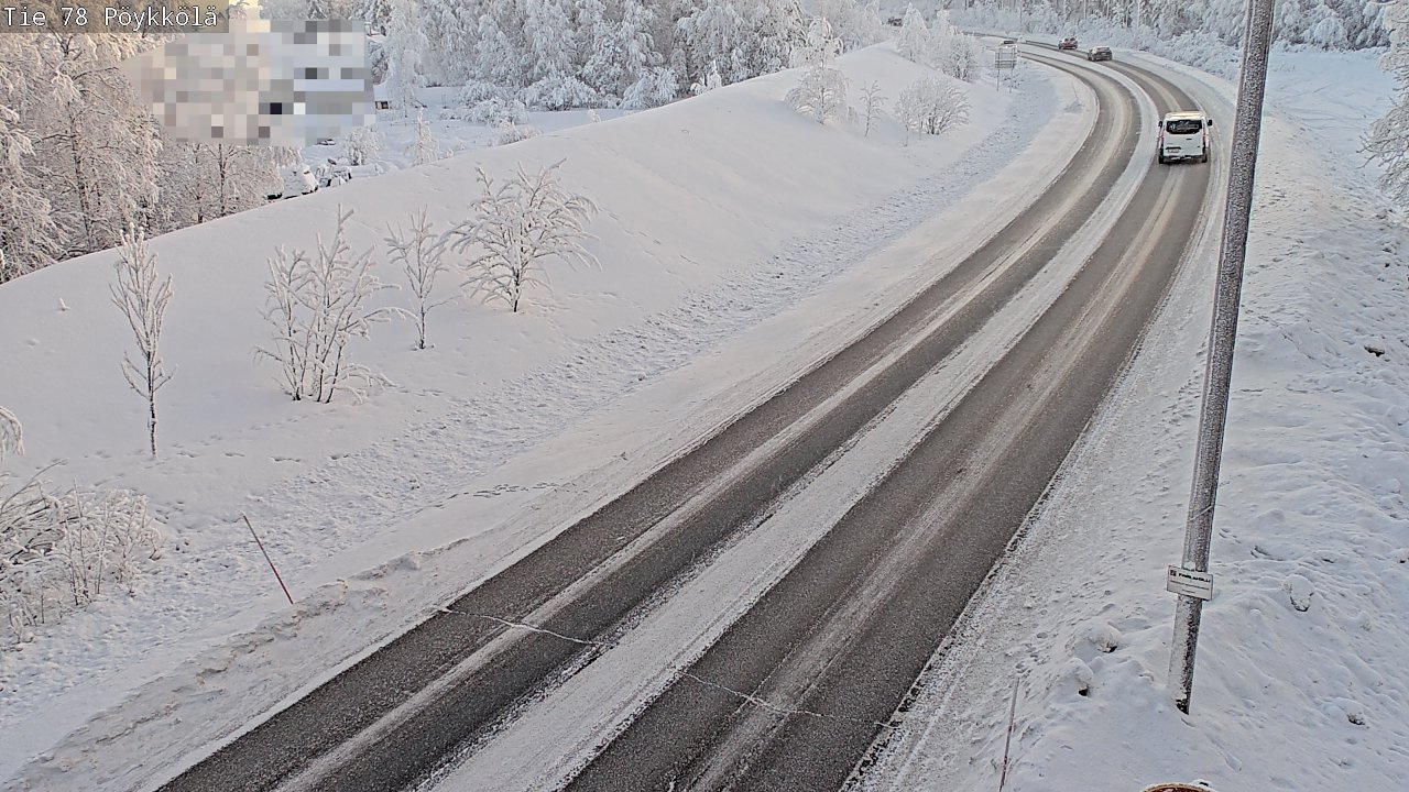 Weather Camera Image Road 78 Rovaniemi, Pöykkölä, Rovaniemi, Lappi