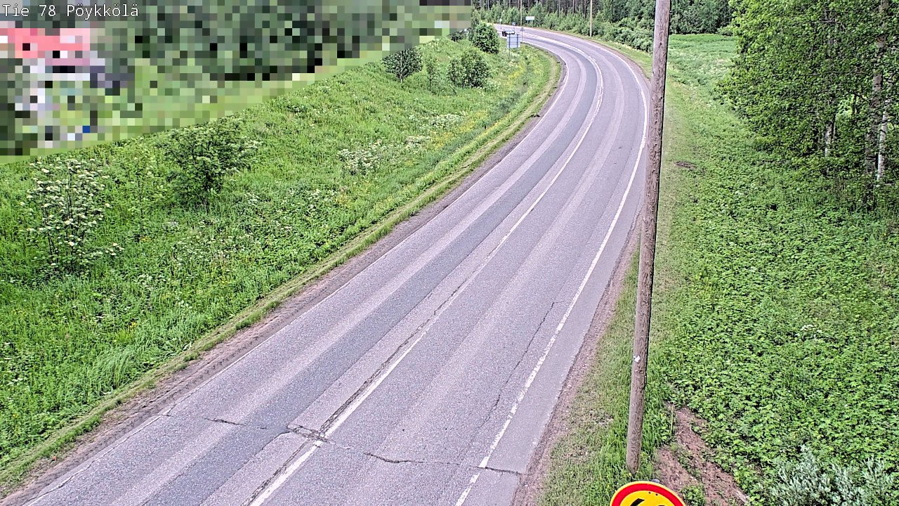 Weather Camera Image Road 78 Rovaniemi, Pöykkölä, Rovaniemi, Lappi