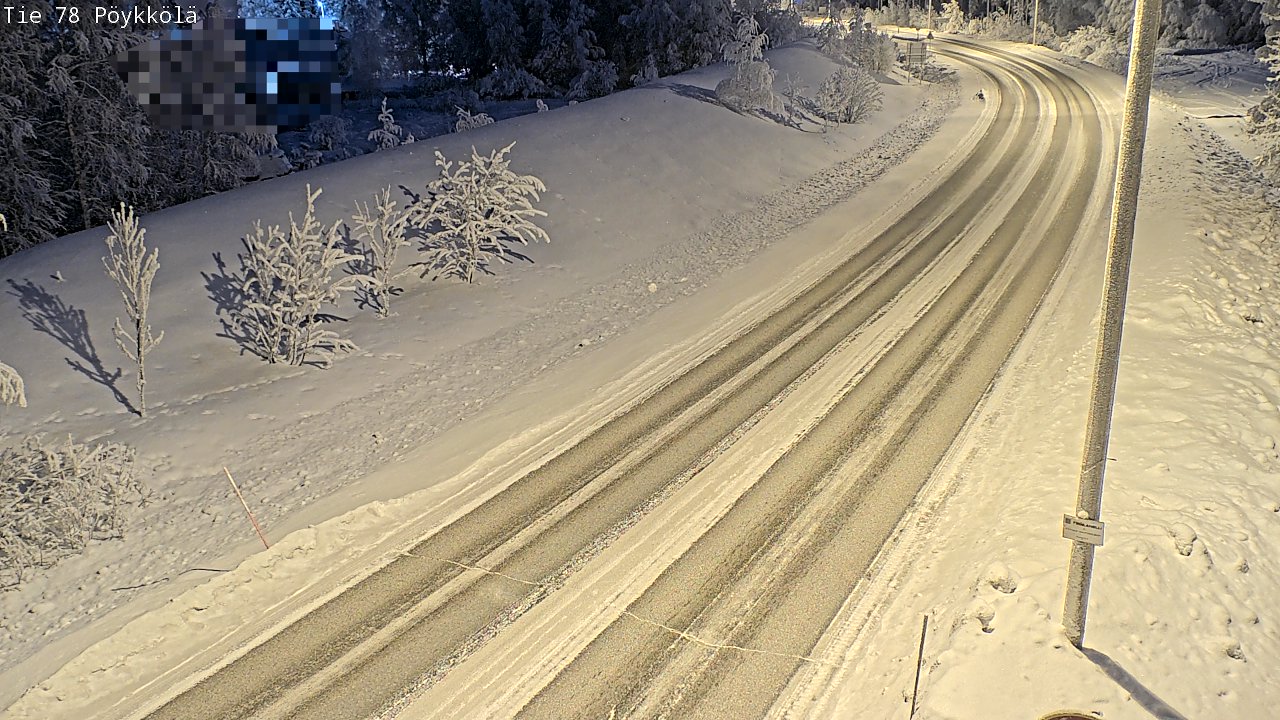 Kelikamerat Kuva Tie 78 Rovaniemi, Pöykkölä, Rovaniemi, Lappi