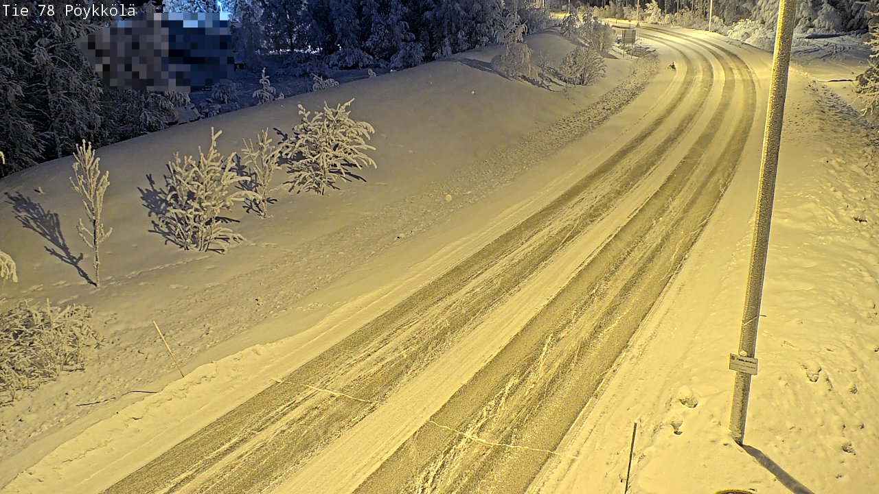 Kelikamerat Kuva Tie 78 Rovaniemi, Pöykkölä, Rovaniemi, Lappi