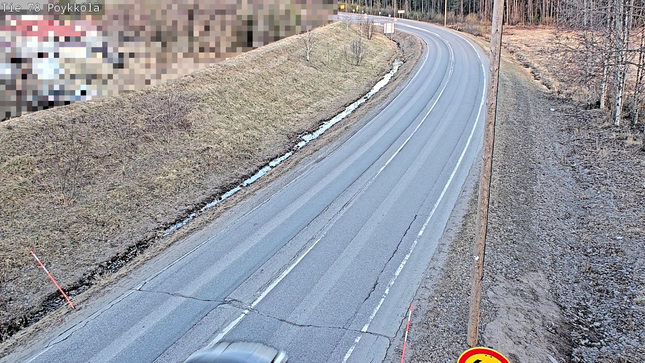 Weather Camera Image Väg 78 Rovaniemi, Pöykkölä, Rovaniemi, Lappi