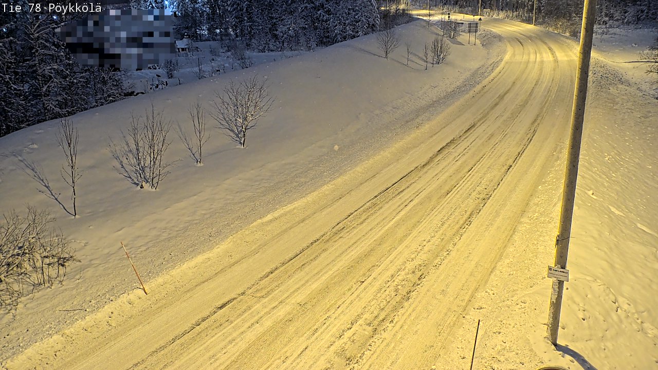 Kelikamerat Kuva Tie 78 Rovaniemi, Pöykkölä, Rovaniemi, Lappi