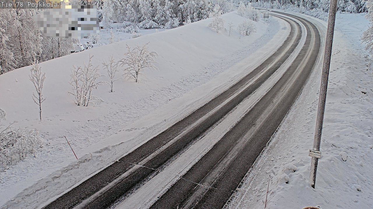 Weather Camera Image Väg 78 Rovaniemi, Pöykkölä, Rovaniemi, Lappi