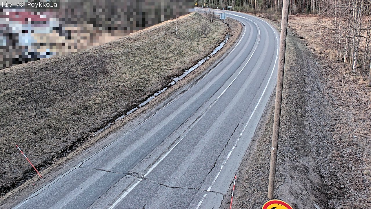 Weather Camera Image Road 78 Rovaniemi, Pöykkölä, Rovaniemi, Lappi