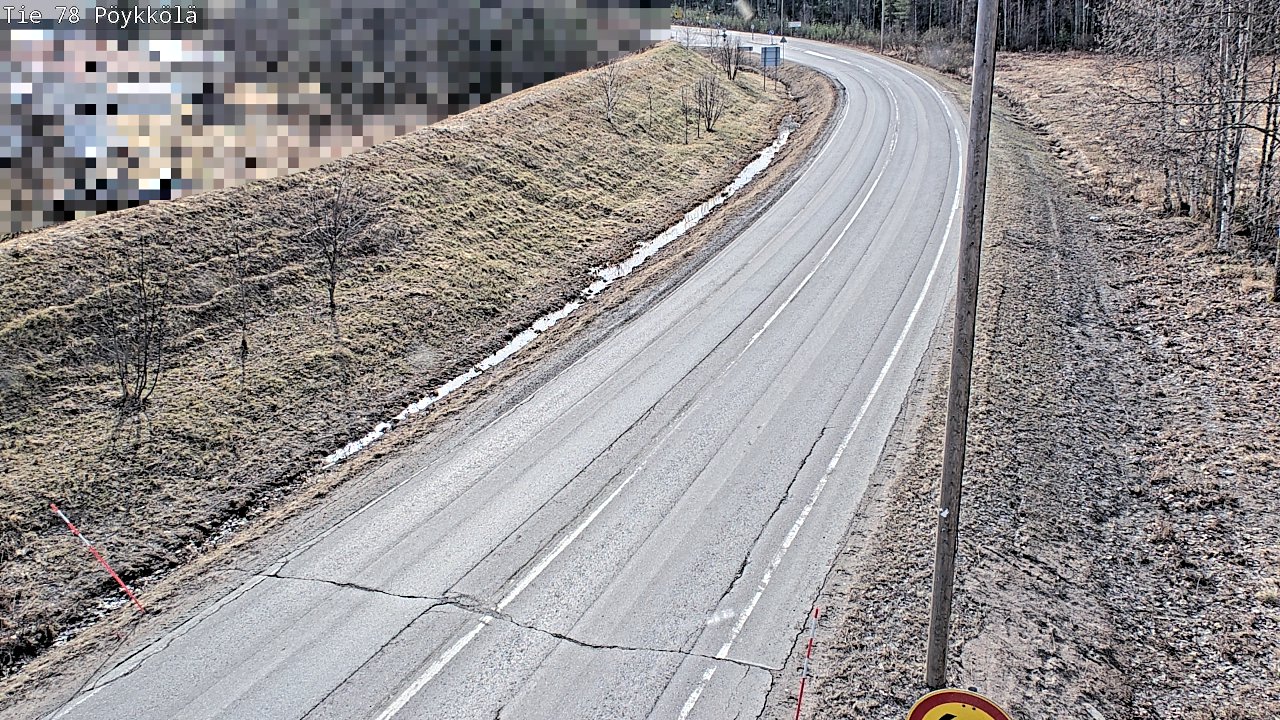 Weather Camera Image Väg 78 Rovaniemi, Pöykkölä, Rovaniemi, Lappi