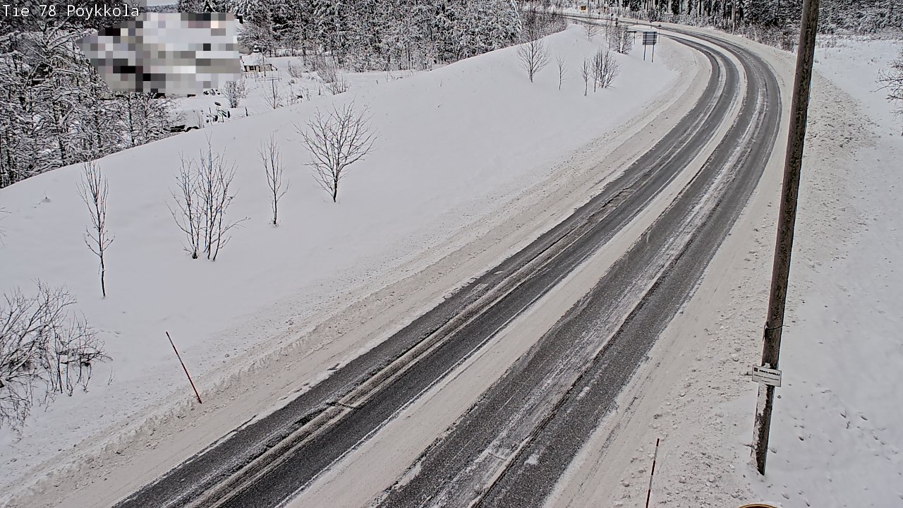 Weather Camera Image Road 78 Rovaniemi, Pöykkölä, Rovaniemi, Lappi
