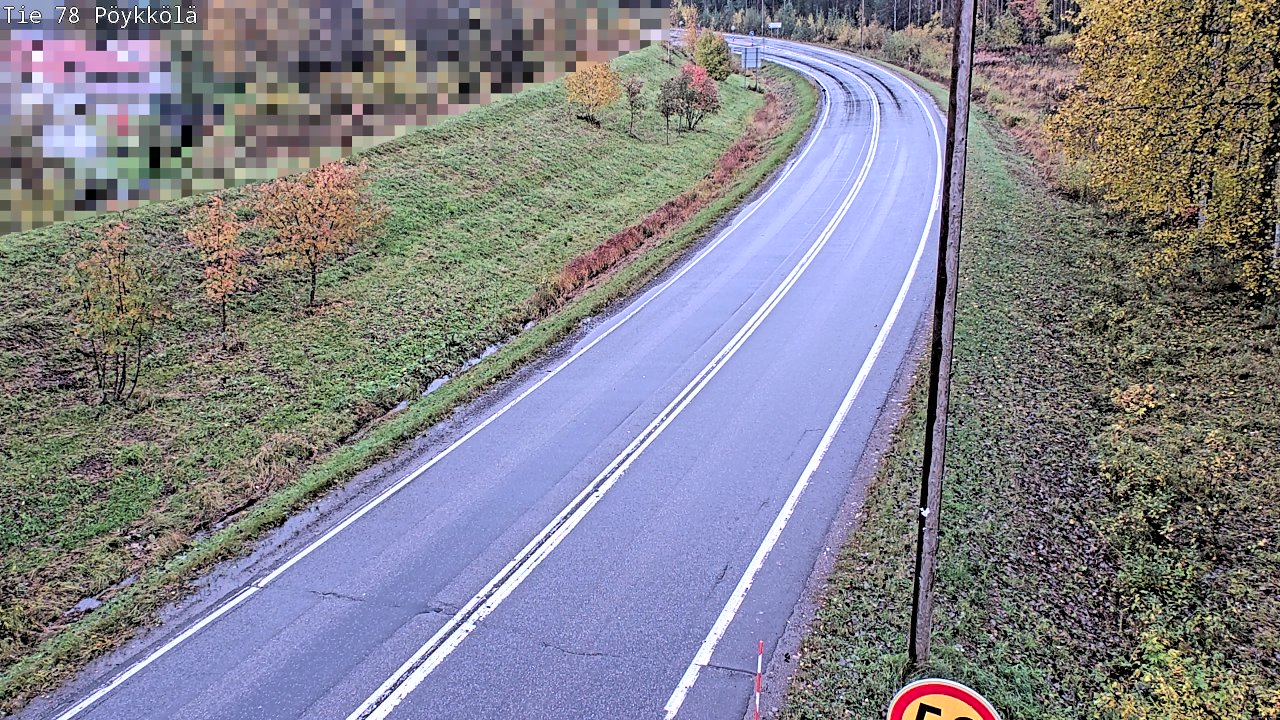 Weather Camera Image Road 78 Rovaniemi, Pöykkölä, Rovaniemi, Lappi