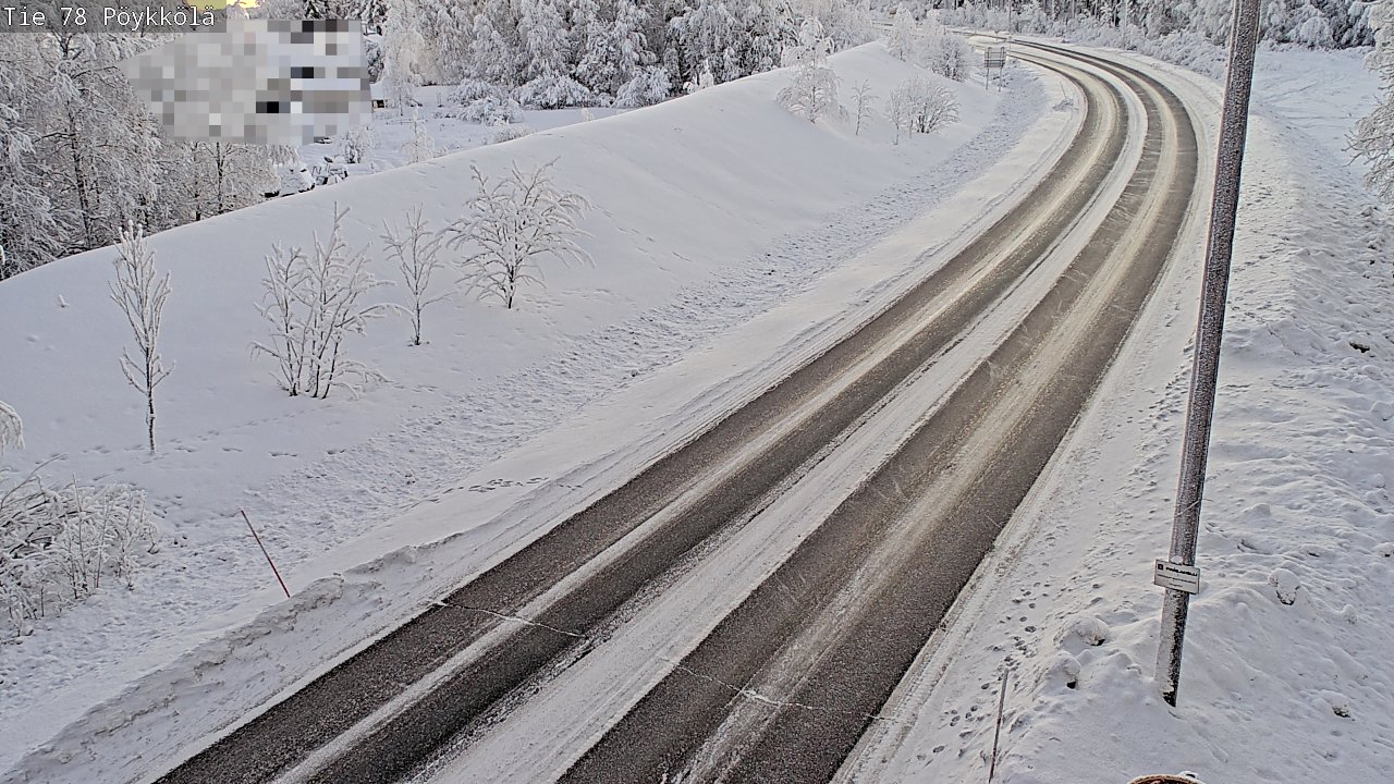 Weather Camera Image Road 78 Rovaniemi, Pöykkölä, Rovaniemi, Lappi