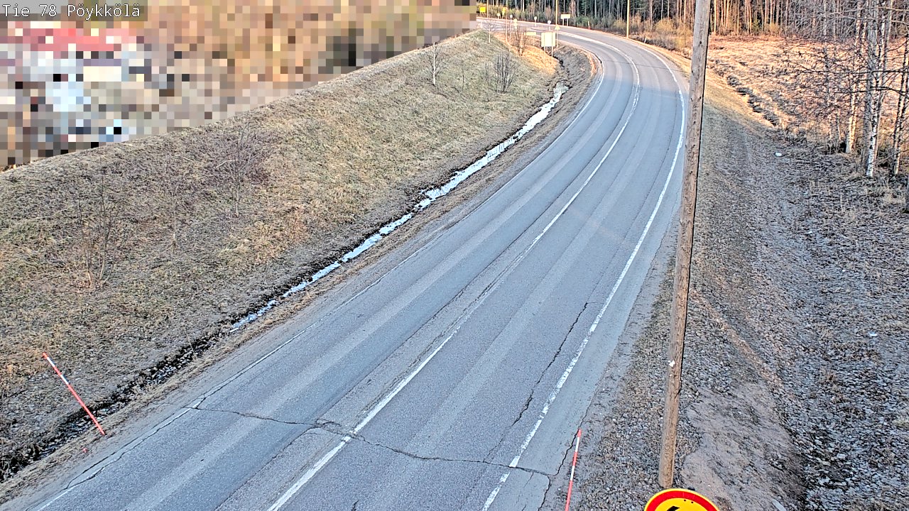Weather Camera Image Väg 78 Rovaniemi, Pöykkölä, Rovaniemi, Lappi