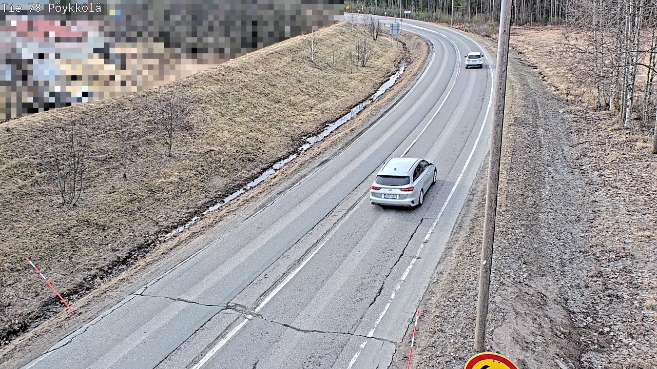 Weather Camera Image Väg 78 Rovaniemi, Pöykkölä, Rovaniemi, Lappi