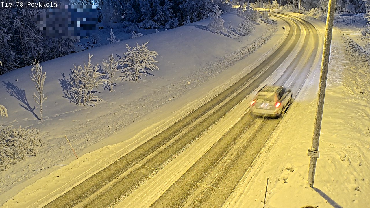 Kelikamerat Kuva Tie 78 Rovaniemi, Pöykkölä, Rovaniemi, Lappi
