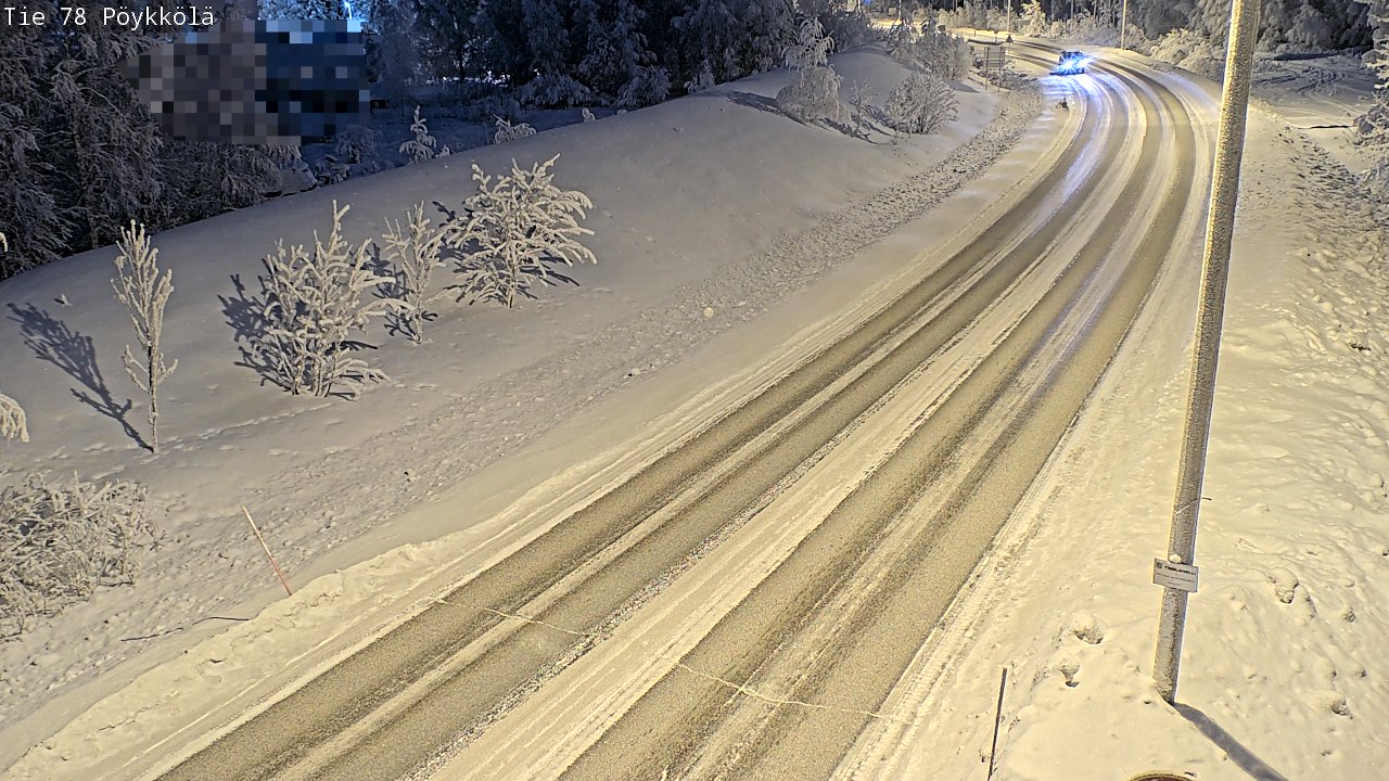 Kelikamerat Kuva Tie 78 Rovaniemi, Pöykkölä, Rovaniemi, Lappi