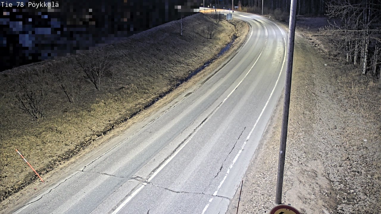 Weather Camera Image Väg 78 Rovaniemi, Pöykkölä, Rovaniemi, Lappi