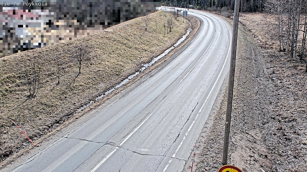 Weather Camera Image Väg 78 Rovaniemi, Pöykkölä, Rovaniemi, Lappi