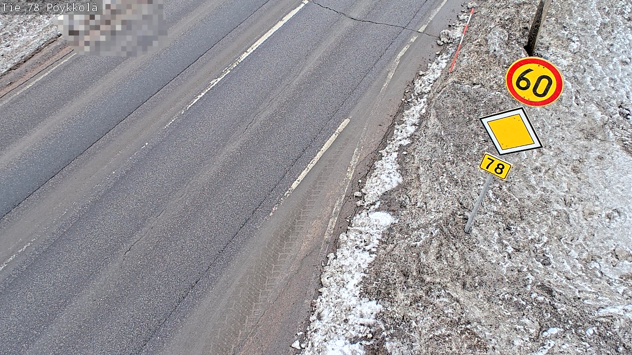 Weather Camera Image Road 78 Rovaniemi, Pöykkölä, Rovaniemi, Lappi