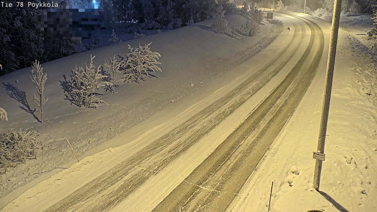 Kelikamerat Kuva Tie 78 Rovaniemi, Pöykkölä, Rovaniemi, Lappi