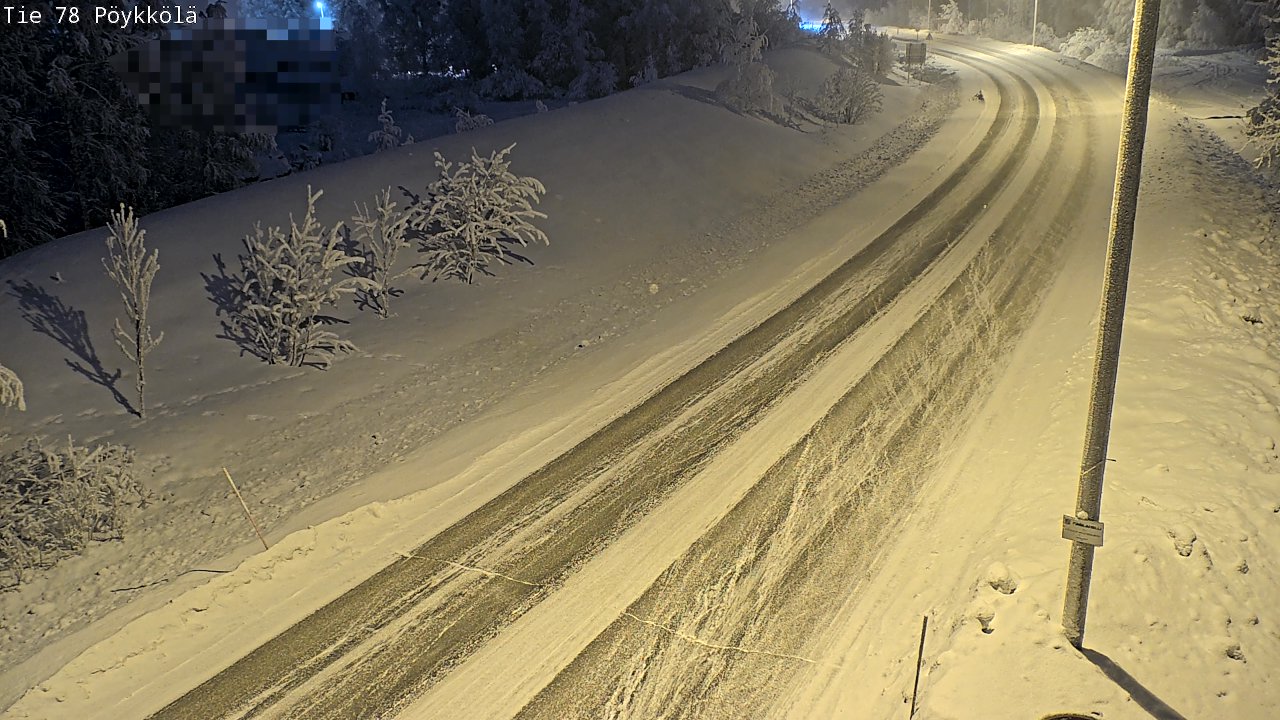 Kelikamerat Kuva Tie 78 Rovaniemi, Pöykkölä, Rovaniemi, Lappi
