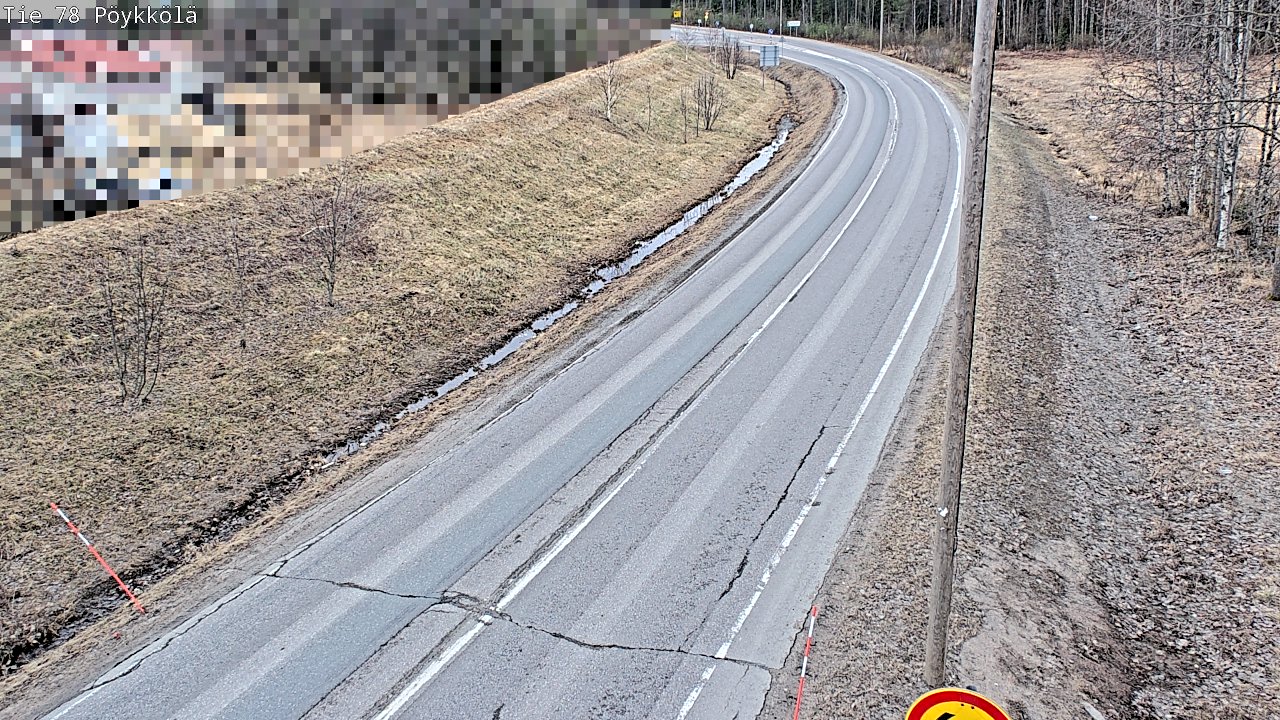 Weather Camera Image Väg 78 Rovaniemi, Pöykkölä, Rovaniemi, Lappi