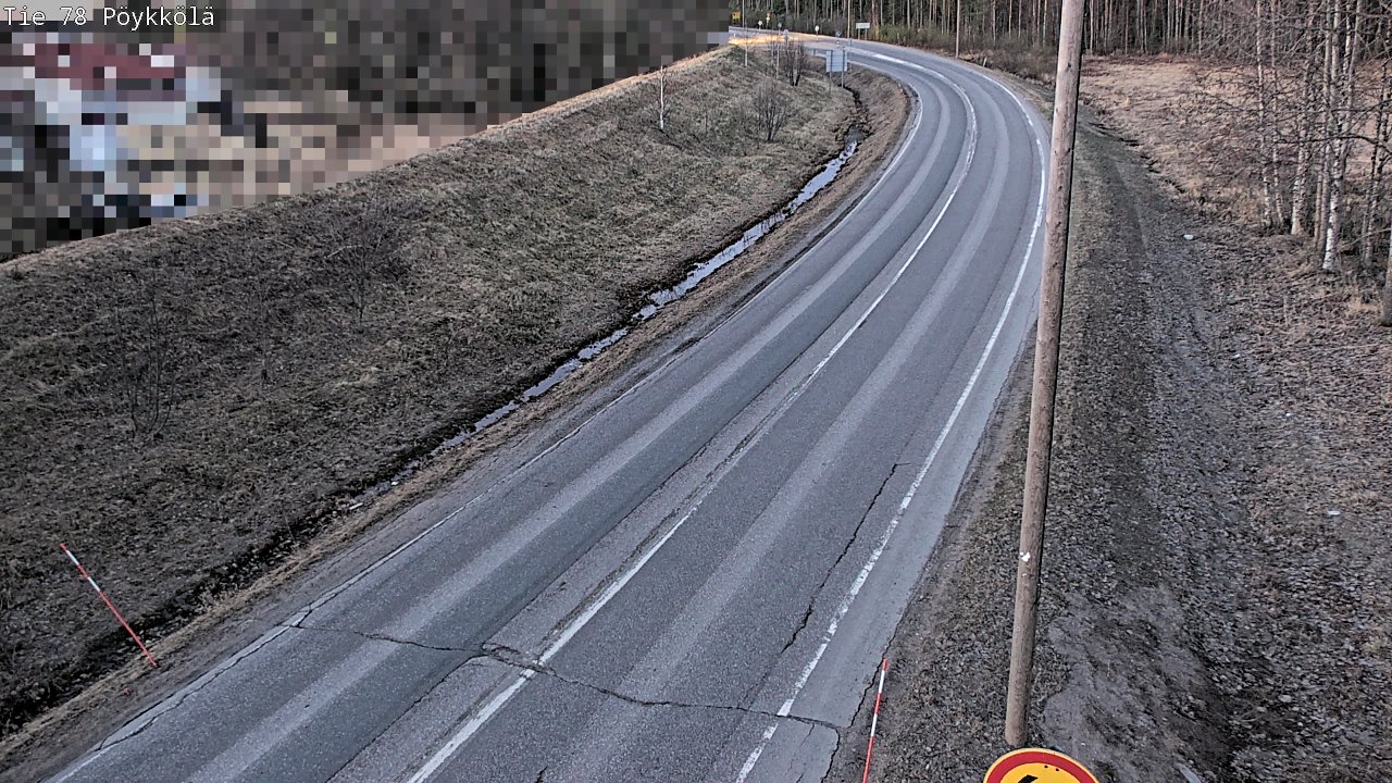 Weather Camera Image Road 78 Rovaniemi, Pöykkölä, Rovaniemi, Lappi