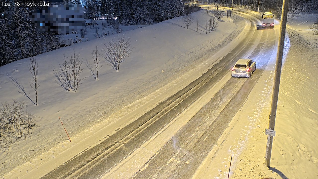 Weather Camera Image Road 78 Rovaniemi, Pöykkölä, Rovaniemi, Lappi