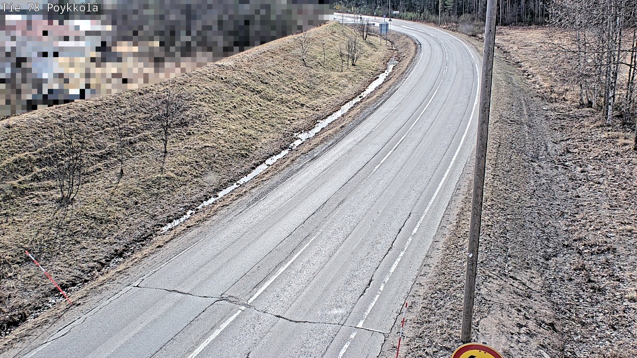 Weather Camera Image Väg 78 Rovaniemi, Pöykkölä, Rovaniemi, Lappi