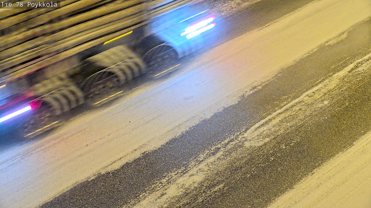 Weather Camera Image Väg 78 Rovaniemi, Pöykkölä, Rovaniemi, Lappi