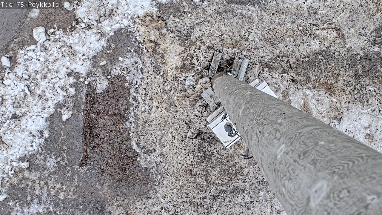Weather Camera Image Väg 78 Rovaniemi, Pöykkölä, Rovaniemi, Lappi
