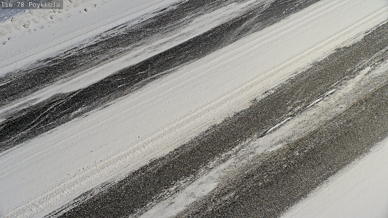 Weather Camera Image Väg 78 Rovaniemi, Pöykkölä, Rovaniemi, Lappi