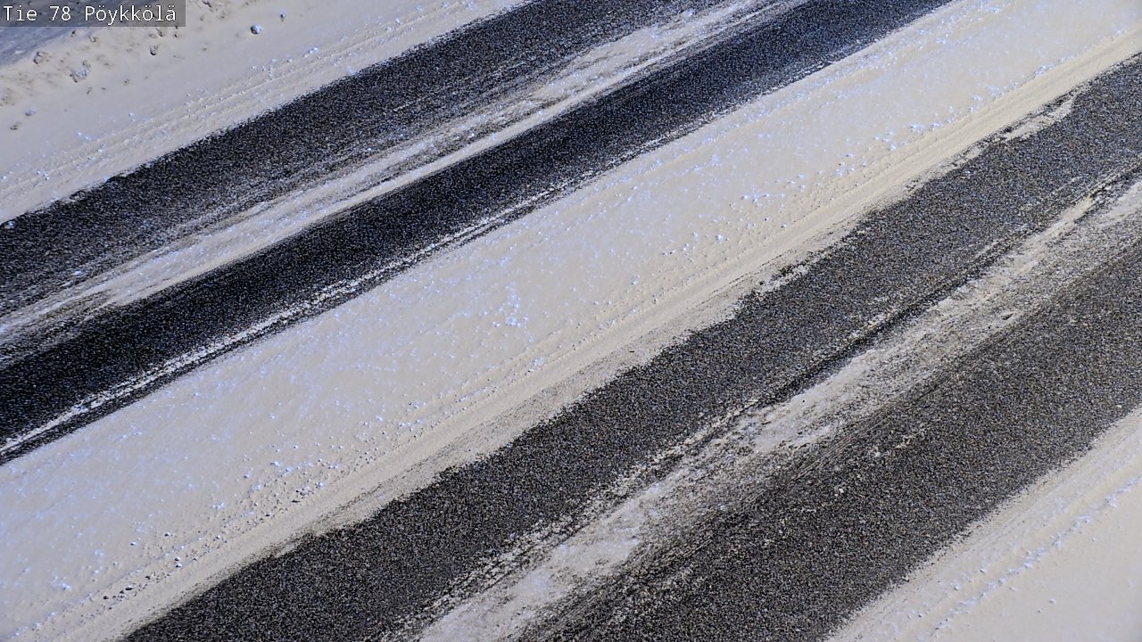 Weather Camera Image Väg 78 Rovaniemi, Pöykkölä, Rovaniemi, Lappi