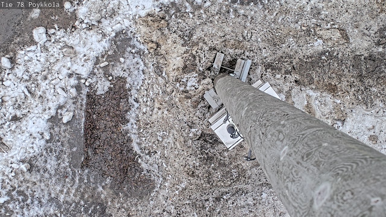 Weather Camera Image Väg 78 Rovaniemi, Pöykkölä, Rovaniemi, Lappi